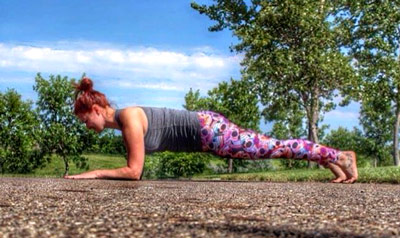 forearm plank yoga pose